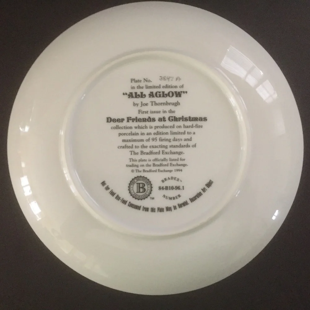 Bradford Exchange 1994 Ltd. Ed. Plate 
